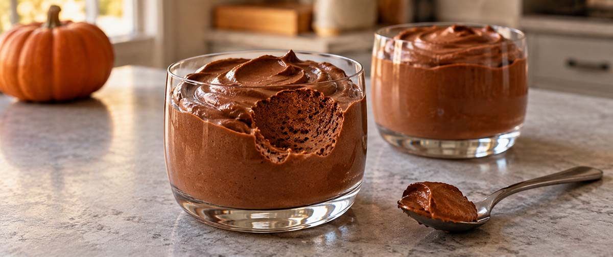 Dark Chocolate Pumpkin Mousse