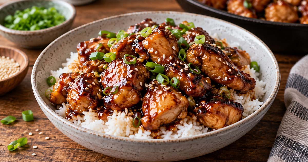 Sticky Honey Garlic Chicken